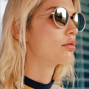 Garrett Leight Playa Sunglasses in Blonde Gold
